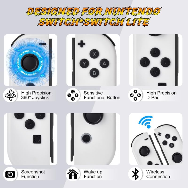 Wireless Joy Con Controller Compatible With Nintendo Switch